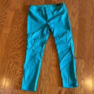 American Eagle extreme jegging in teal green